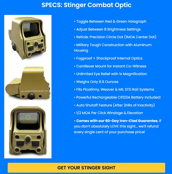 Stinger Red Dot Site | MCG Tactical Stinger Combat Optic Review