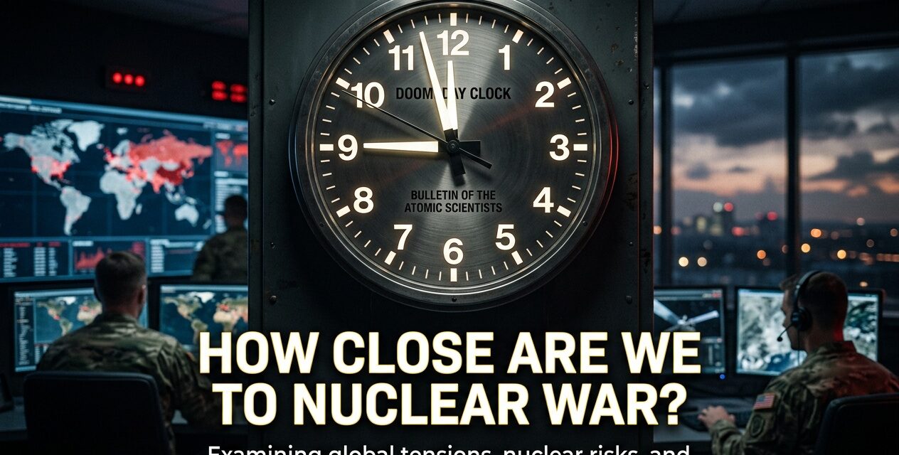 How Close Are We to Nuclear War? The Doomsday Clock, Nuclear Weapons, and the Real Risk of Nuclear Conflict in 2026